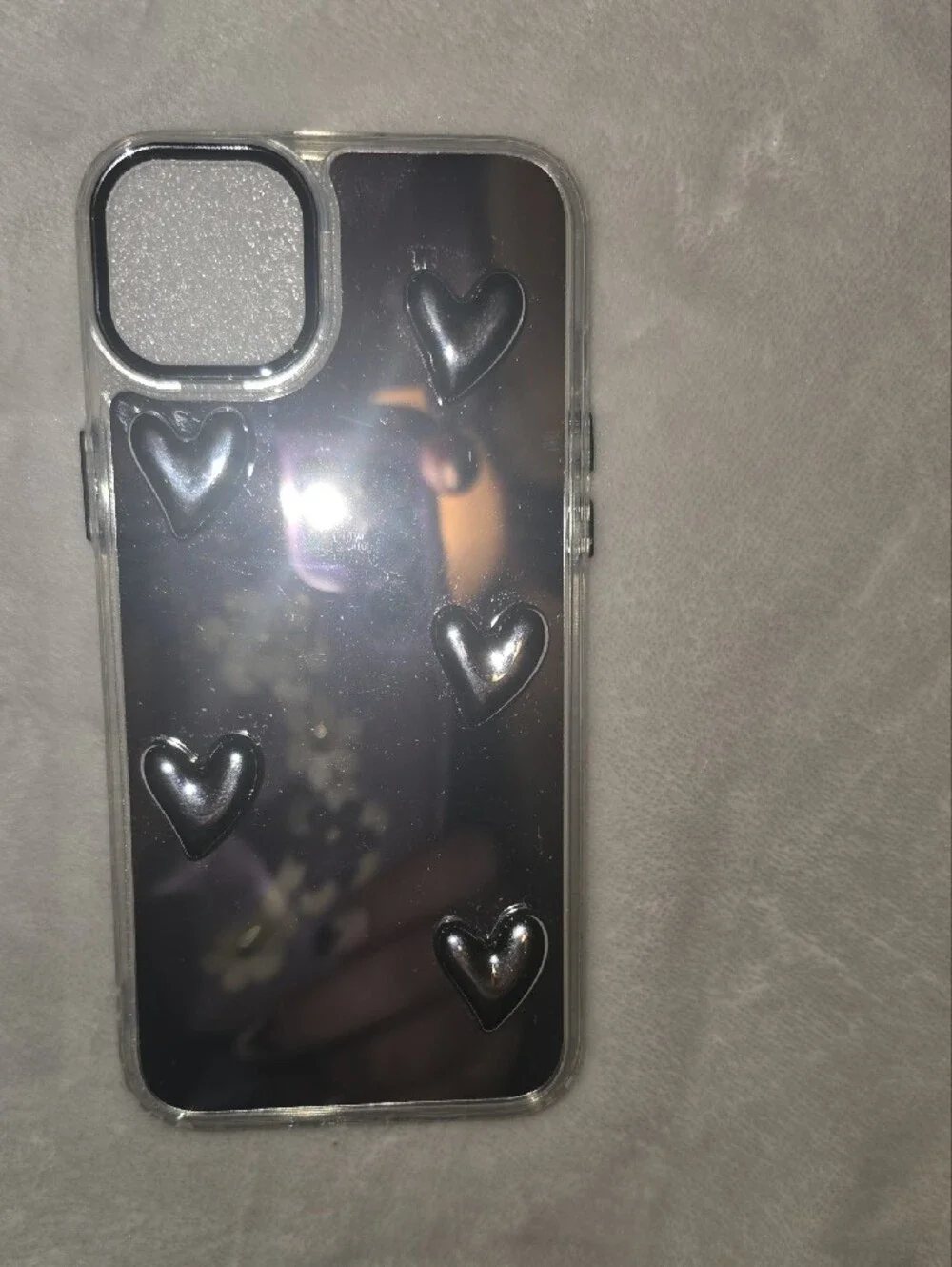 Cose NWT Mirror Heart iPhone 14 Plus Case - Silver Accent